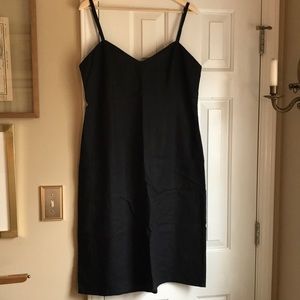 Hennes Collection black linen sundress - size 14